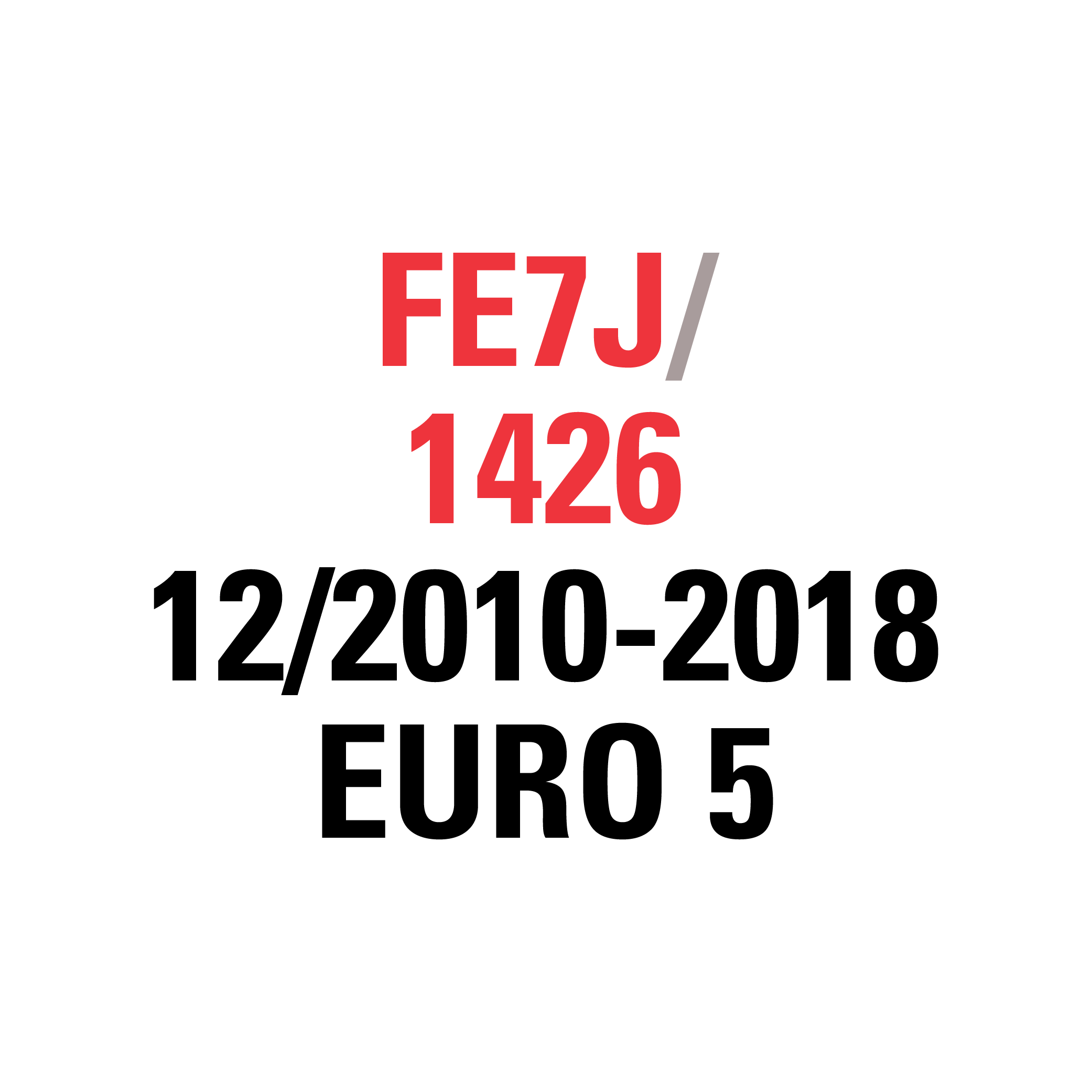 FE7J 1426 12/2010-2020 EURO 5